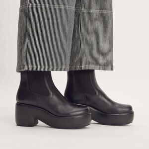 Everlane The Puffa Boot In Black Size 5.5 Chelsea Ankle 3.25" Chunky